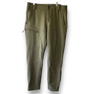 ‎FFNIU Softshell Snow Pants, Olive Green, 34x32